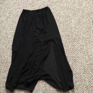 Black maxi skirt